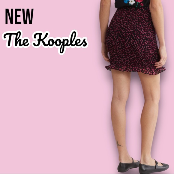 New The Kooples Ditsy Flower Mini Skirt - Picture 3 of 8